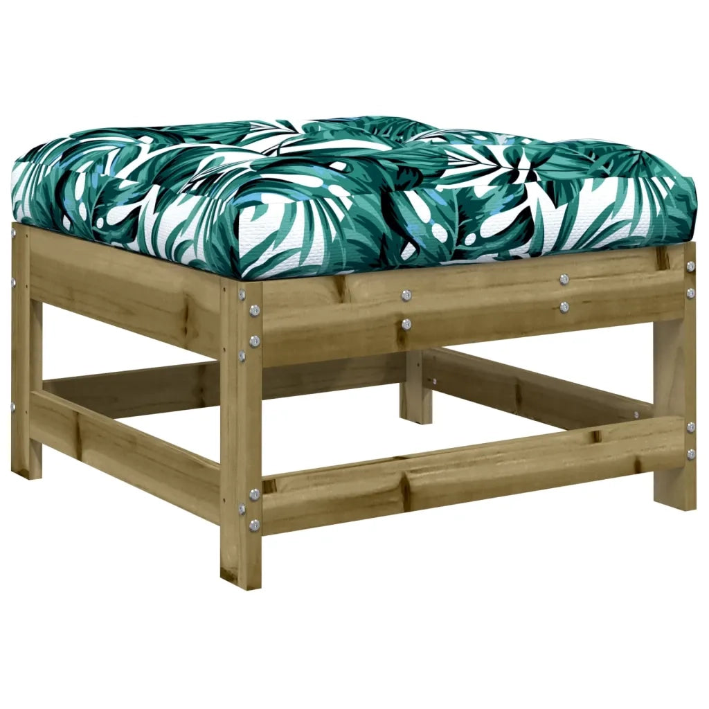 Set Divani da Giardino 10 pz con Cuscini Legno Impregnato Pino