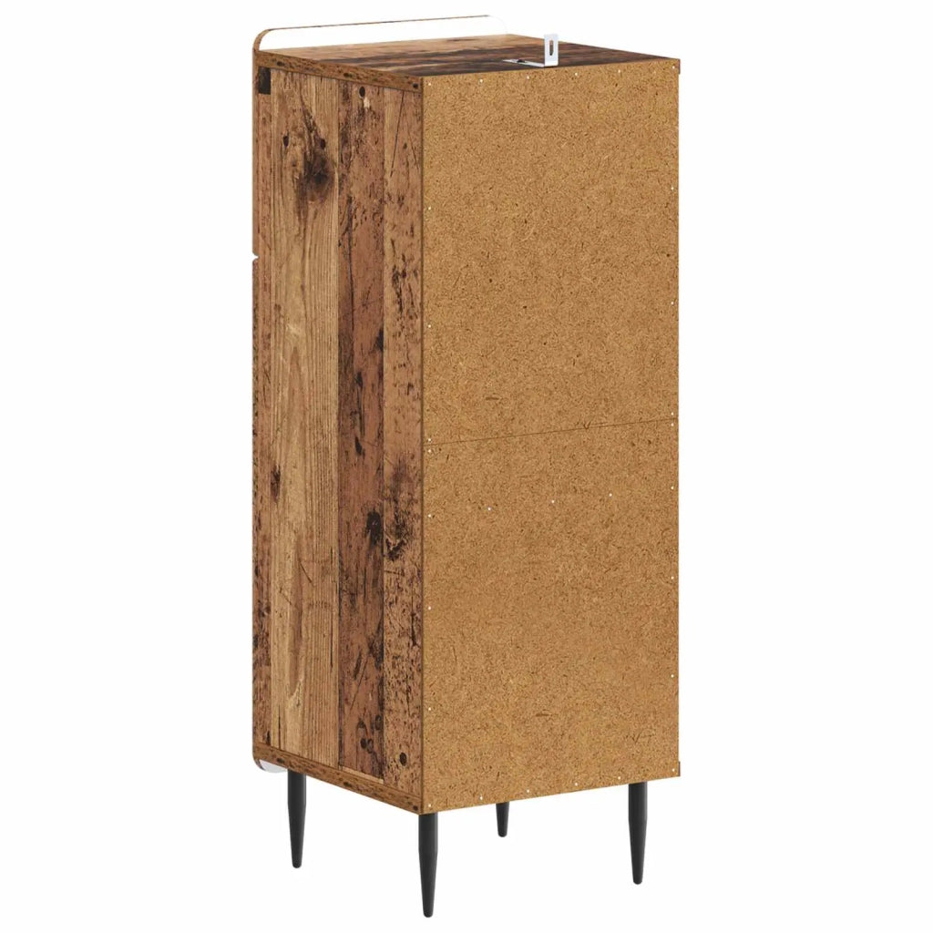 Mobiletto da Bagno HAARLEM Legno antico 30 x 31 x 80 cm 896833