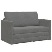 Divano letto | Sof¨¤ letto | Letto singolo Grigio scuro 124 x 71 x 78 cm Velluto