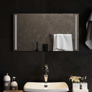 Specchio da bagno LED Trasparente 70 x 40 cm vetro temperato 42045795