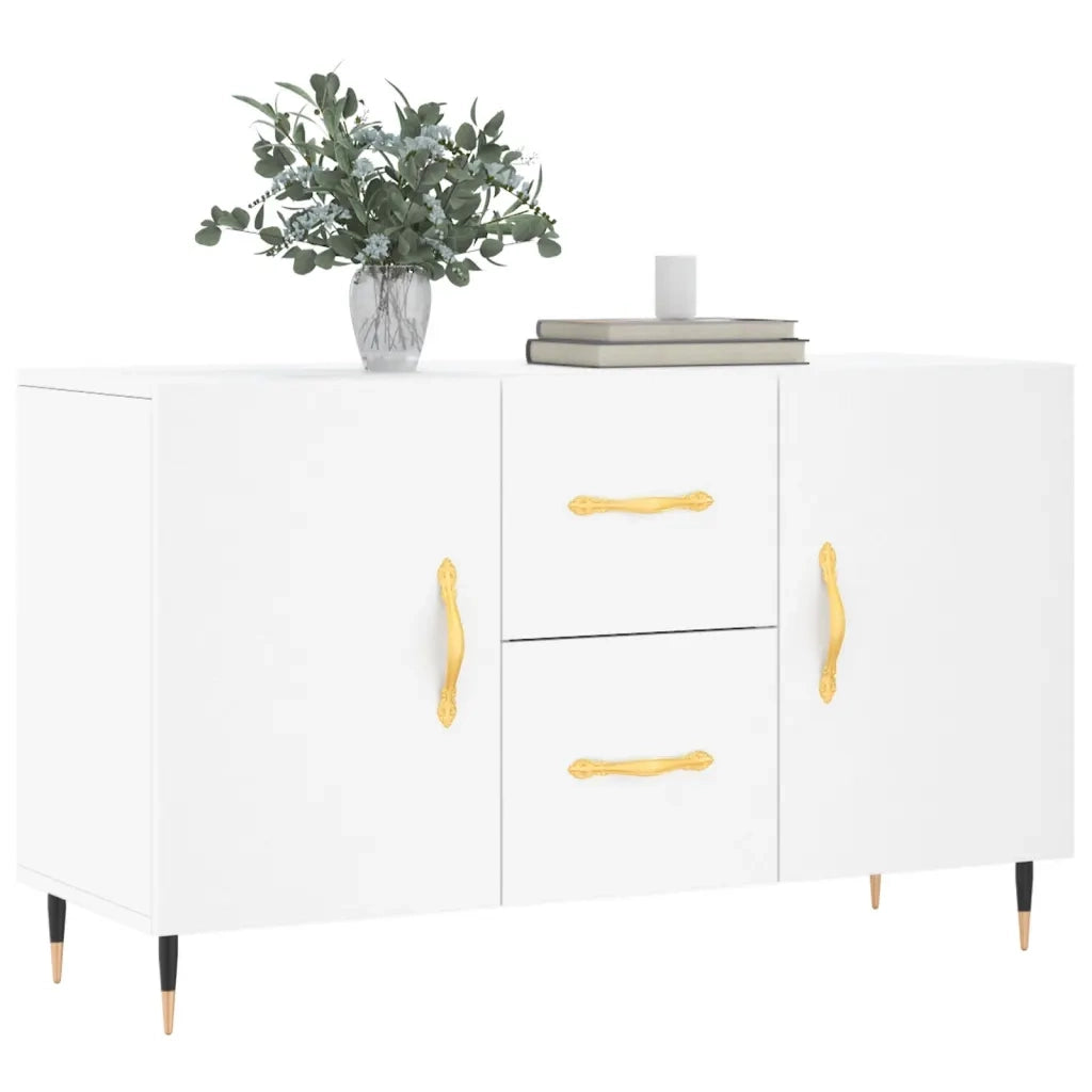 Credenza-Buffet-Armadio da cucina Bianca 100x36x60 cm in Legno Multistrato 387121