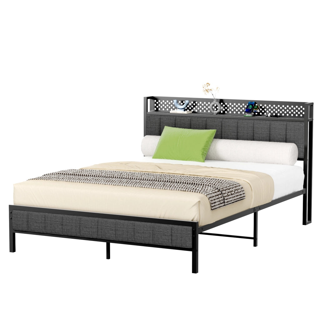 Letto singolo 140x200 cm, colore nero