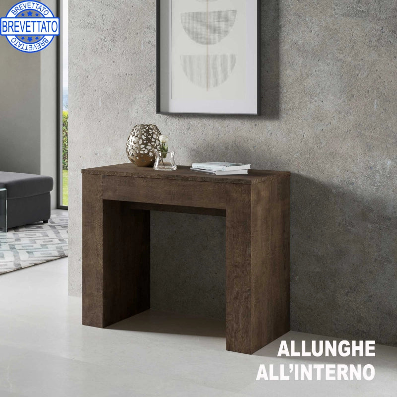 Consolle allungabile 90x49/307 cm Extra - Noce