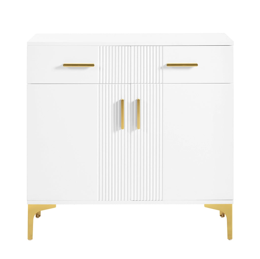Credenza bianca in MDF 80 × 35 × 79,5 cm