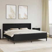 Struttura del letto con testiera Nero 180 x 200 cm Similpelle 3415281