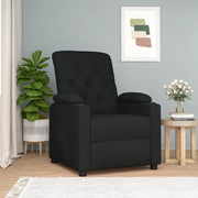 Poltrona Reclinabile in Tessuto Nero 339104