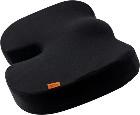 Cuscino Ergonomico per Sedersi - Comfortevole Sedersi in Ufficio e a Casa - Supporto per Schiena e Sciocchiata - Gomma di Memoria Premium -