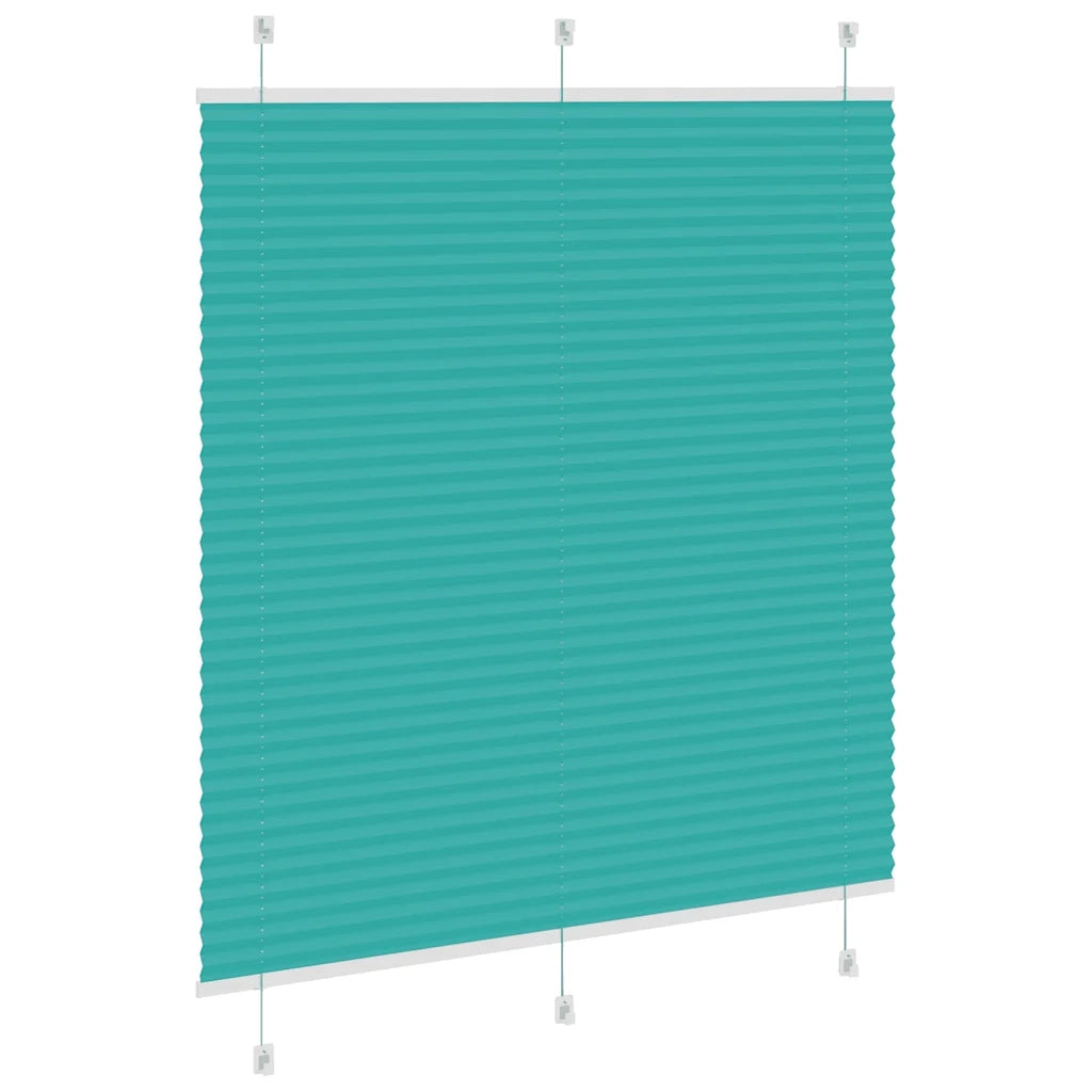 Tenda Plissettata Verde petrolio 120x150 cm Larghezza Tessuto 4015402