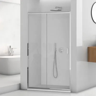 Porta doccia nicchia 150 cm scorrevole trasparente con profilo cromo  Tay