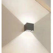 Trade Shop - Applique Da Parete 22watt Grigio Per Esterno Doppia Emissione Luminosa Ip65 Es66 -