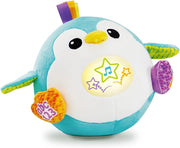 VTech Fiocco Simpatici Rimbalzi, Pinguino Peluche Interattivo con Oltre 70 Frasi e Canzoni, Parla e Ripete Voce Registra