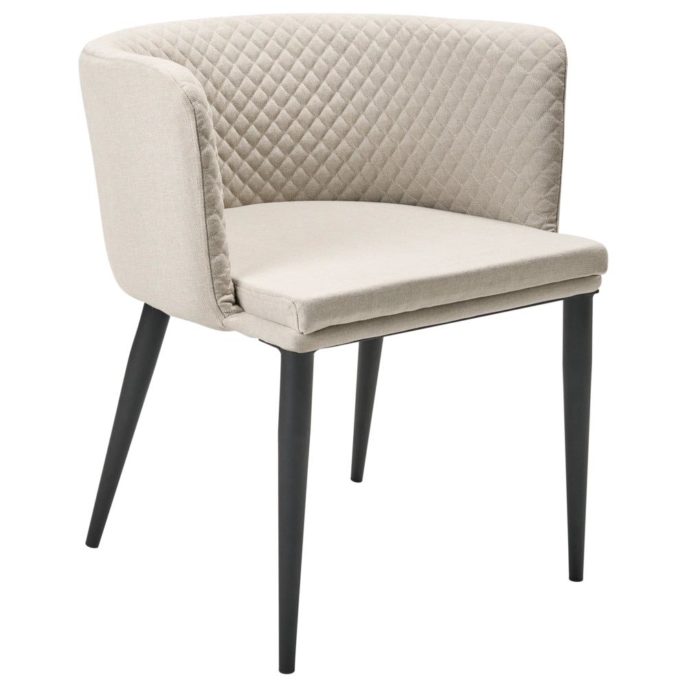Set di 2 poltrone da giardino Beige Rivestimento in tessuto Gambe d'acciaio Arredamento da interno per esterni