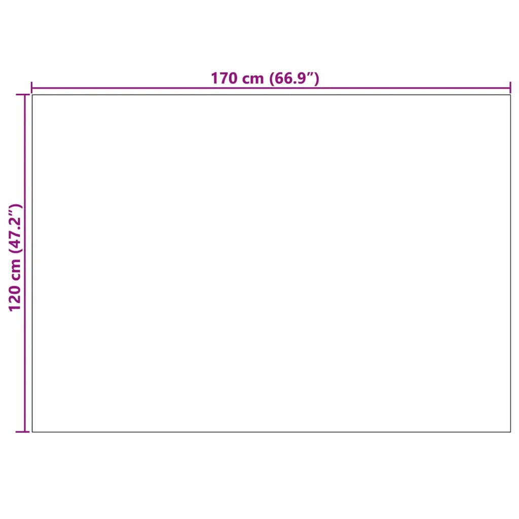 Tappeti per area LUGO Crema e Taupe 120 x 170 cm Poliestere 42022702