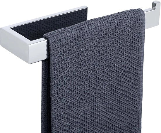 Supporto per asciugamani in acciaio inossidabile per bagno, supporto per asciugamani per bagno e cucina, 24 cm