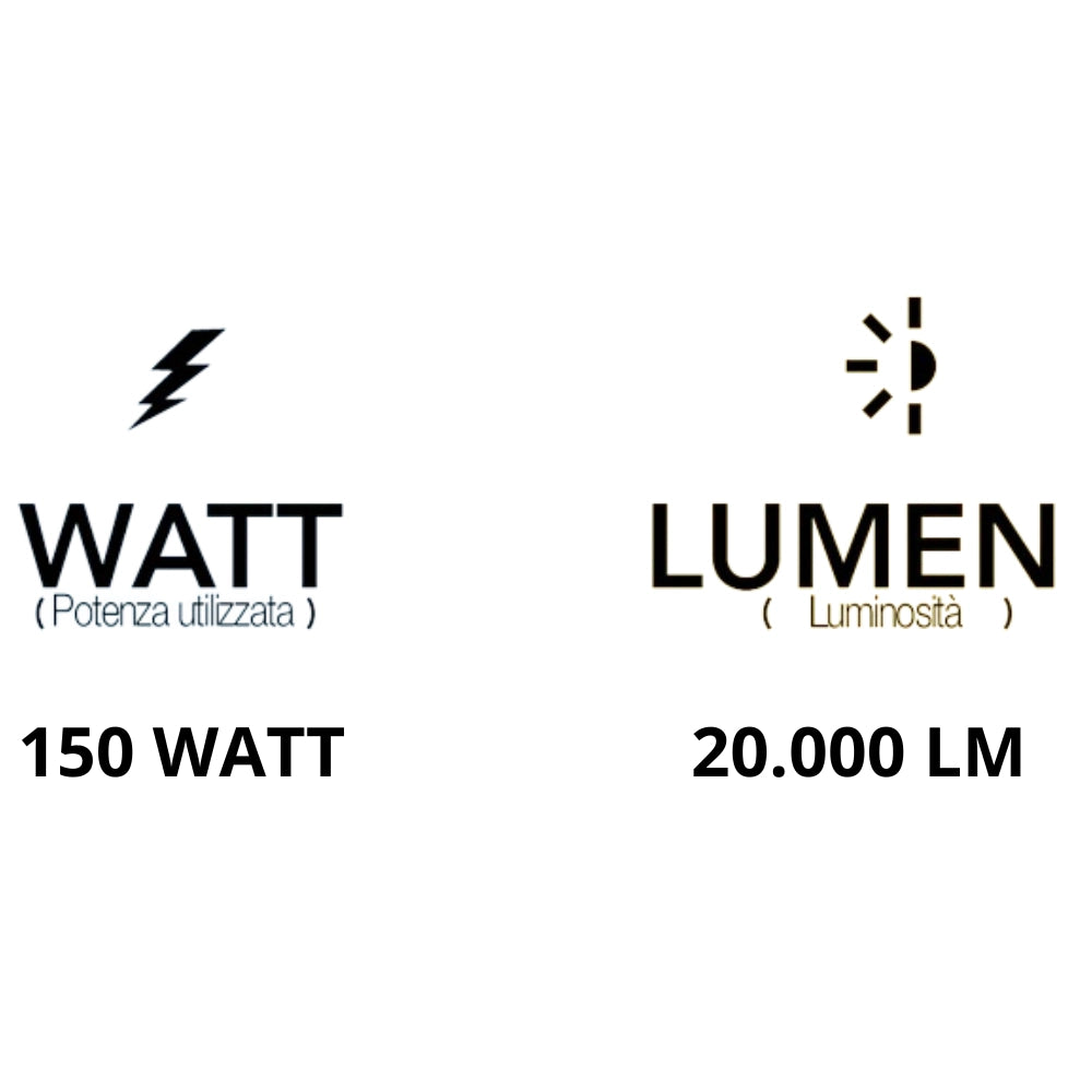 Armatura stradale led slim modello highway ip65 temperatura di luce 4000k watt 150 watt