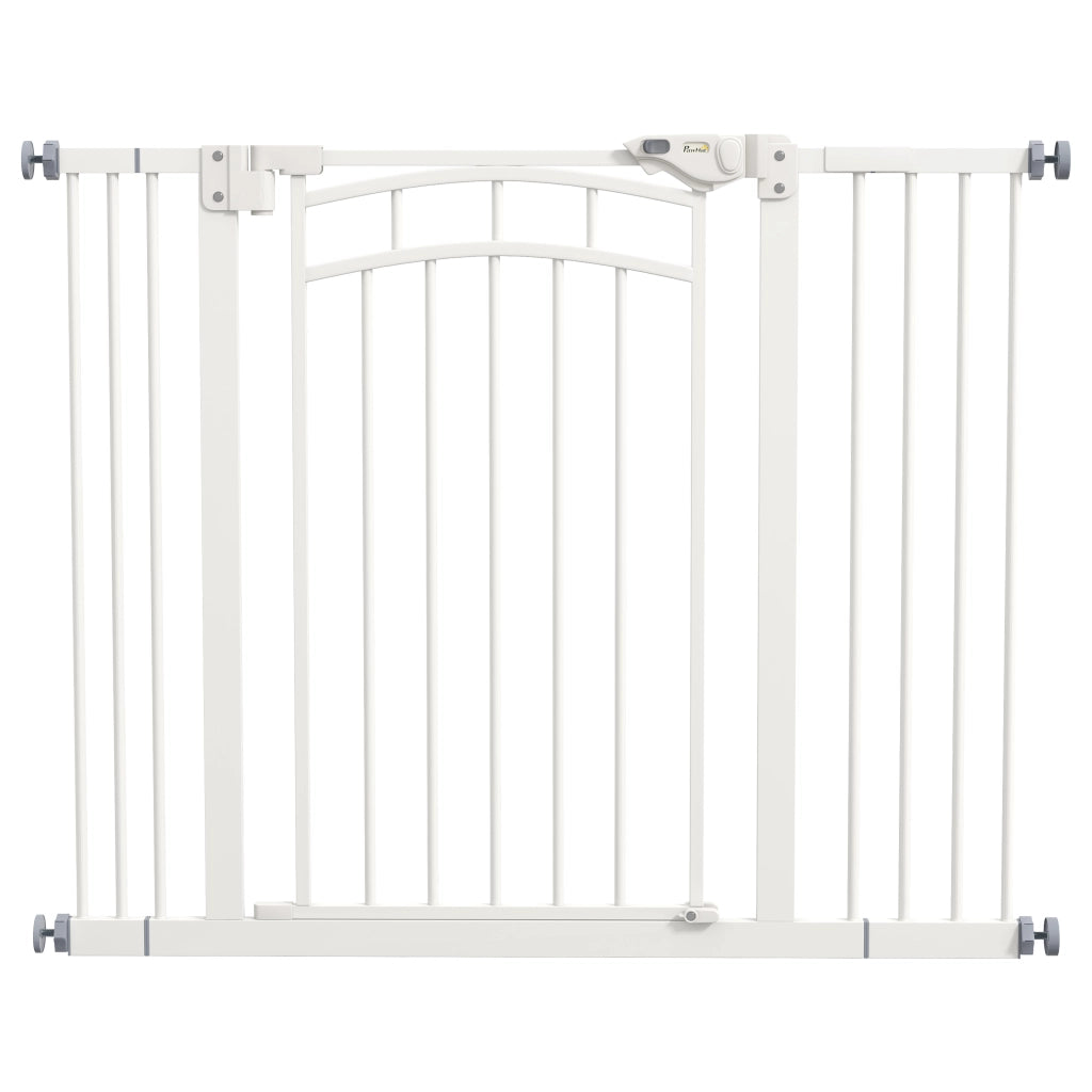 Cancello di Sicurezza per Scale e Animali ¨C zephmum ¨C Bianco 100x4x76 cm