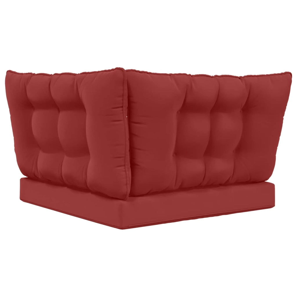 Cuscino per divano da esterno 3 pcs Rosso vino Poliestere 900923