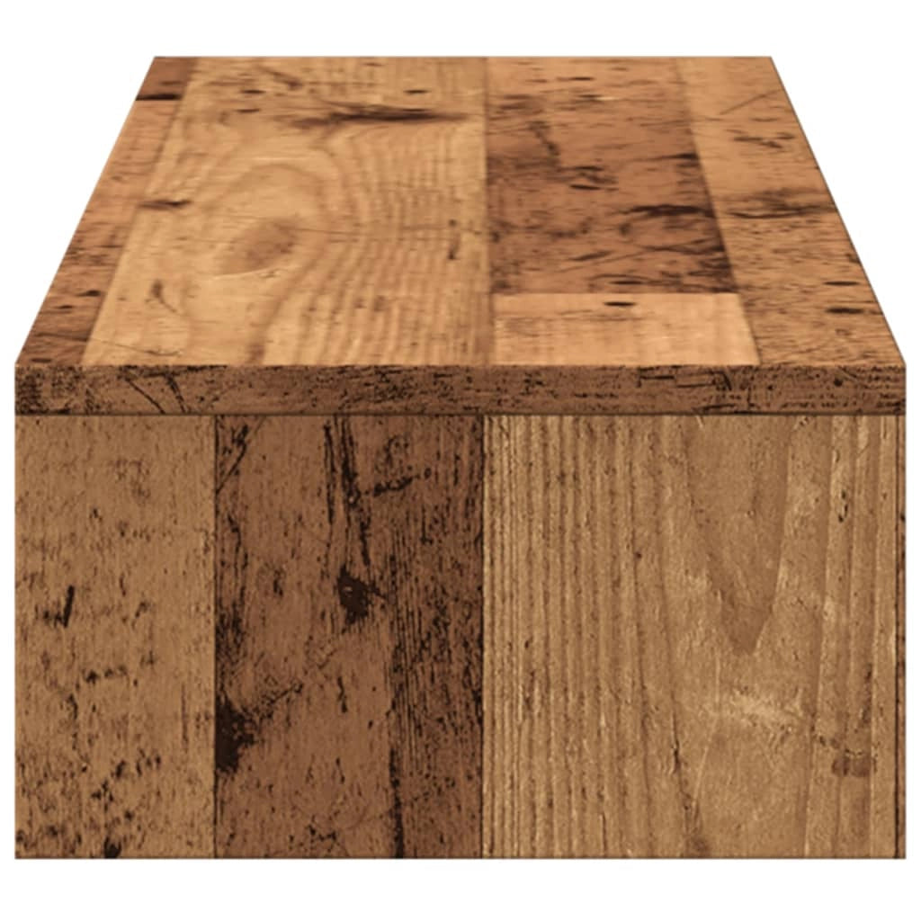 Supporto per monitor mobile da scrivania con cassetti legno invecchiato legno ingegnerizzato marrone 02_0044948