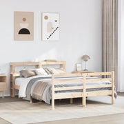 Letto senza Materasso-Struttura Letto 140x200 cm in Legno Massello di Pino 136766