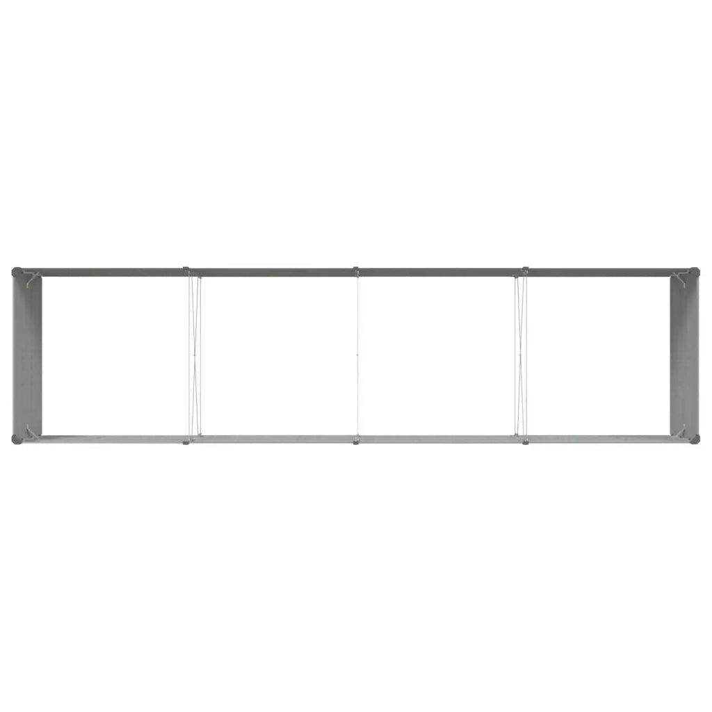 Fioriera Grigio chiaro 385 x 100 x 45 cm Acciaio zincato