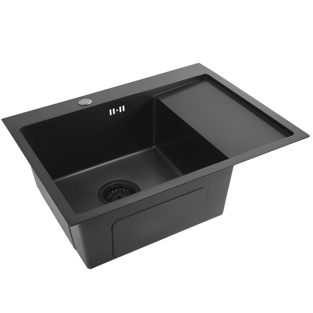 Lavello In Acciaio Fin Black senza rubinetto da cucina