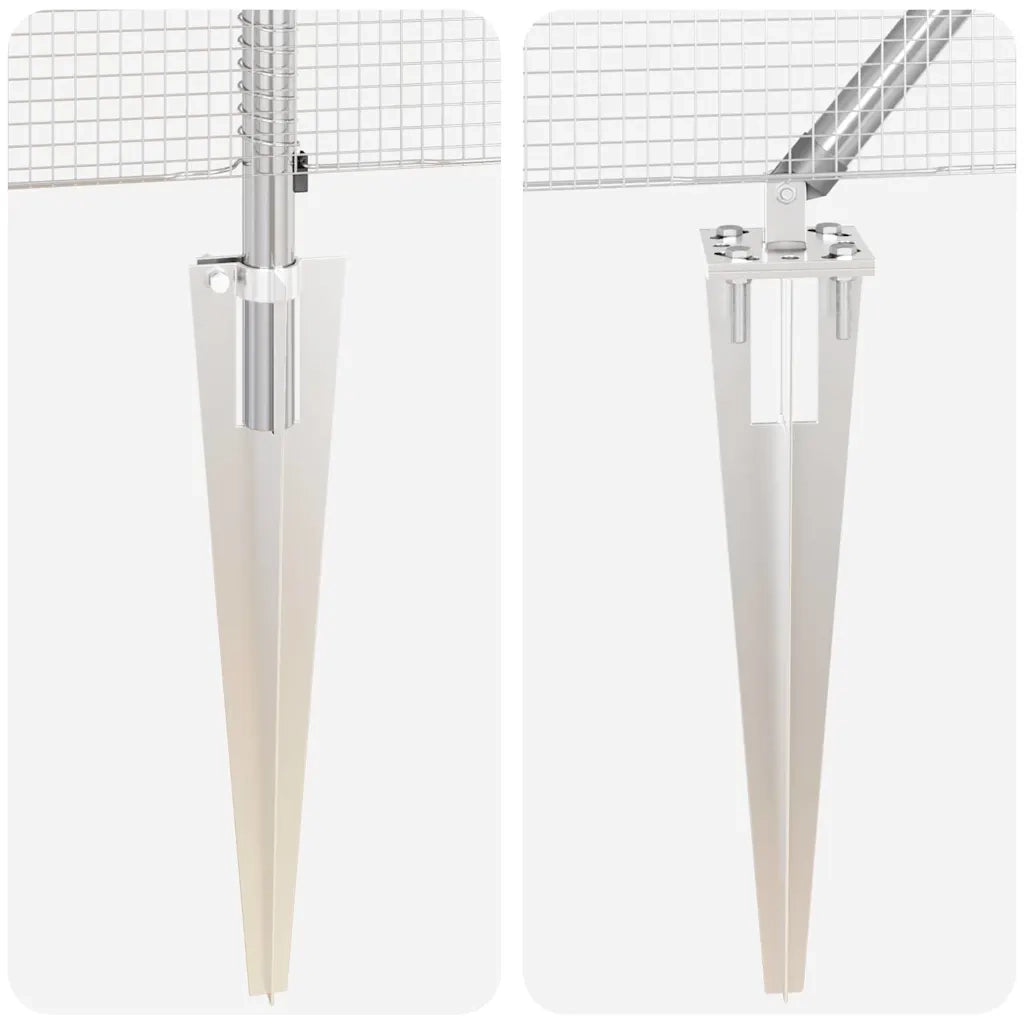 Palo della recinzione Argento 3351984