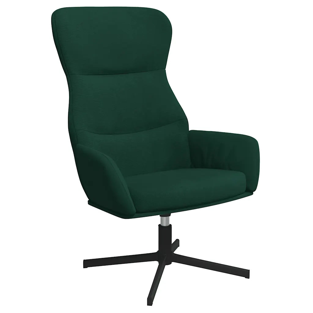 Sedia Relax Verde Scuro in Velluto 341110