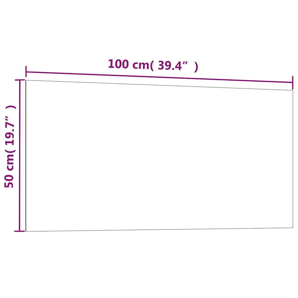 Lavagna Magnetica a Parete Nera 100x50 cm Vetro Temperato 347941