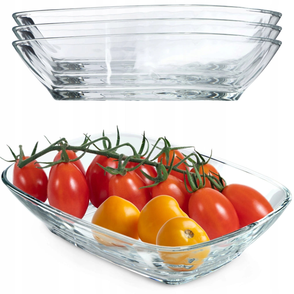 Ciotola da insalata in vetro KADAX, ciotola per snack da 230 ml, set di 4 ciotole semplici