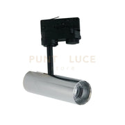 FARO BINARIO LED ROCKET CROMO IN ALLUMINIO 7W 500LM 3000K 16,5X16,5X5 CM.