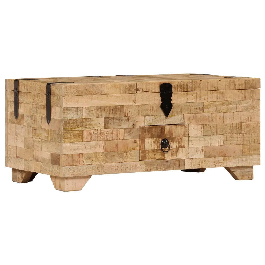 Tavolino da CaffÃ¨ in Legno Massello di Mango 80x40x35 cm cod mxl 19515
