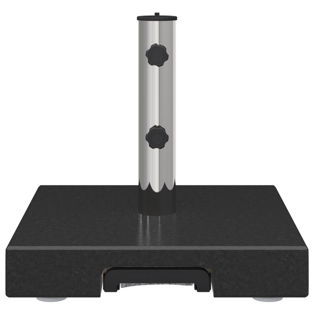Base Ombrellone con Maniglia Granito Nero 29 kg Quadrata