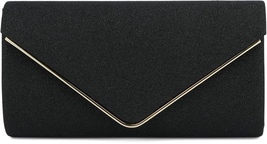 Borsa da sera con catena e chiusura a zip per donna con decorazione lampeggiante, tasca per schiena elegante con borsa per lettere, borsa da sera per matrimoni e feste