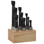 Frese di Foraggio 9 pz 12 mm con Base in Legno CFW2026362