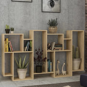 Libreria Design Moderna Scaffale 8 Ripiani 168x96x25cm Casa Ufficio Quercia
