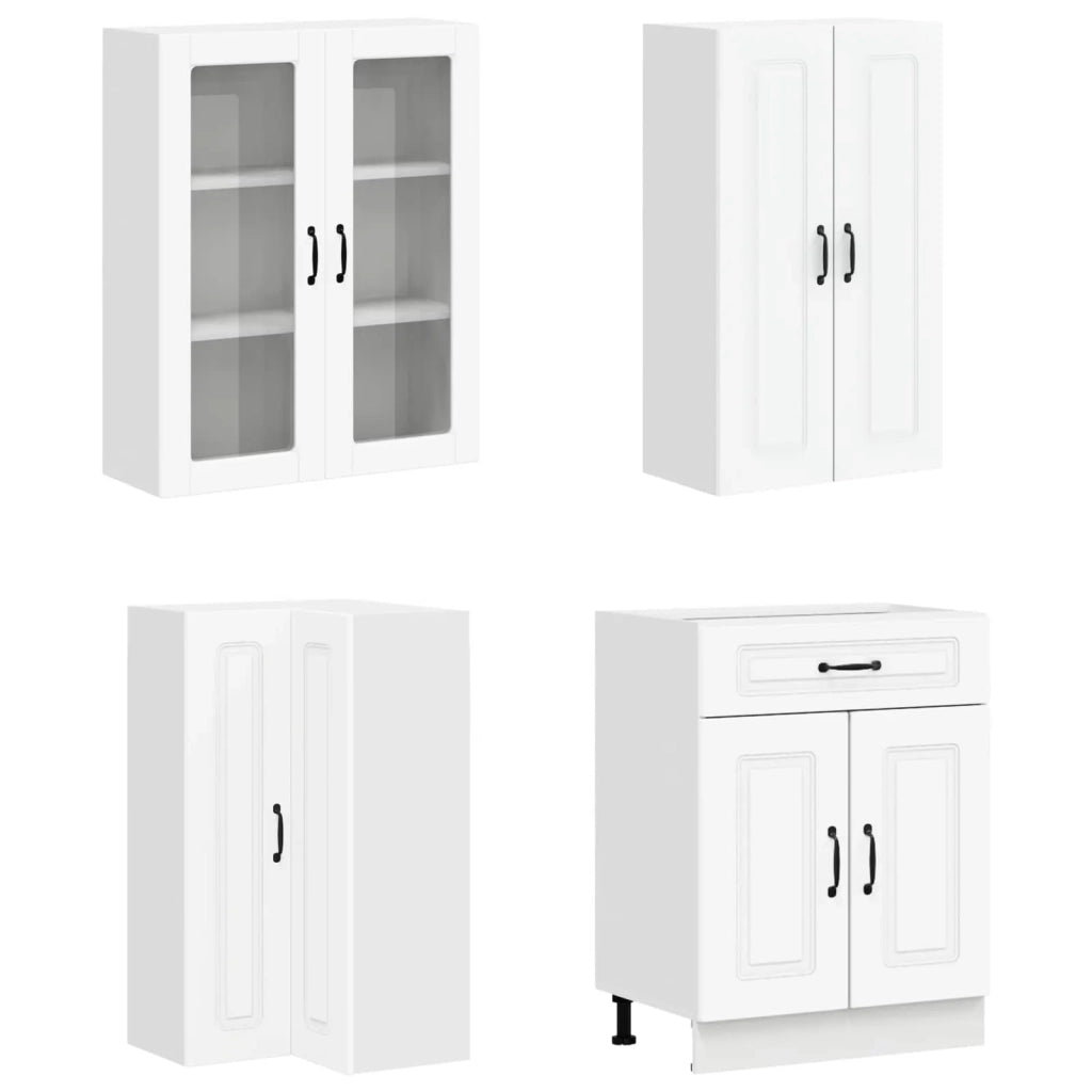 Unità Cucina KALMAR 8 pcs Bianco Legno ingegnerizzato 3438457