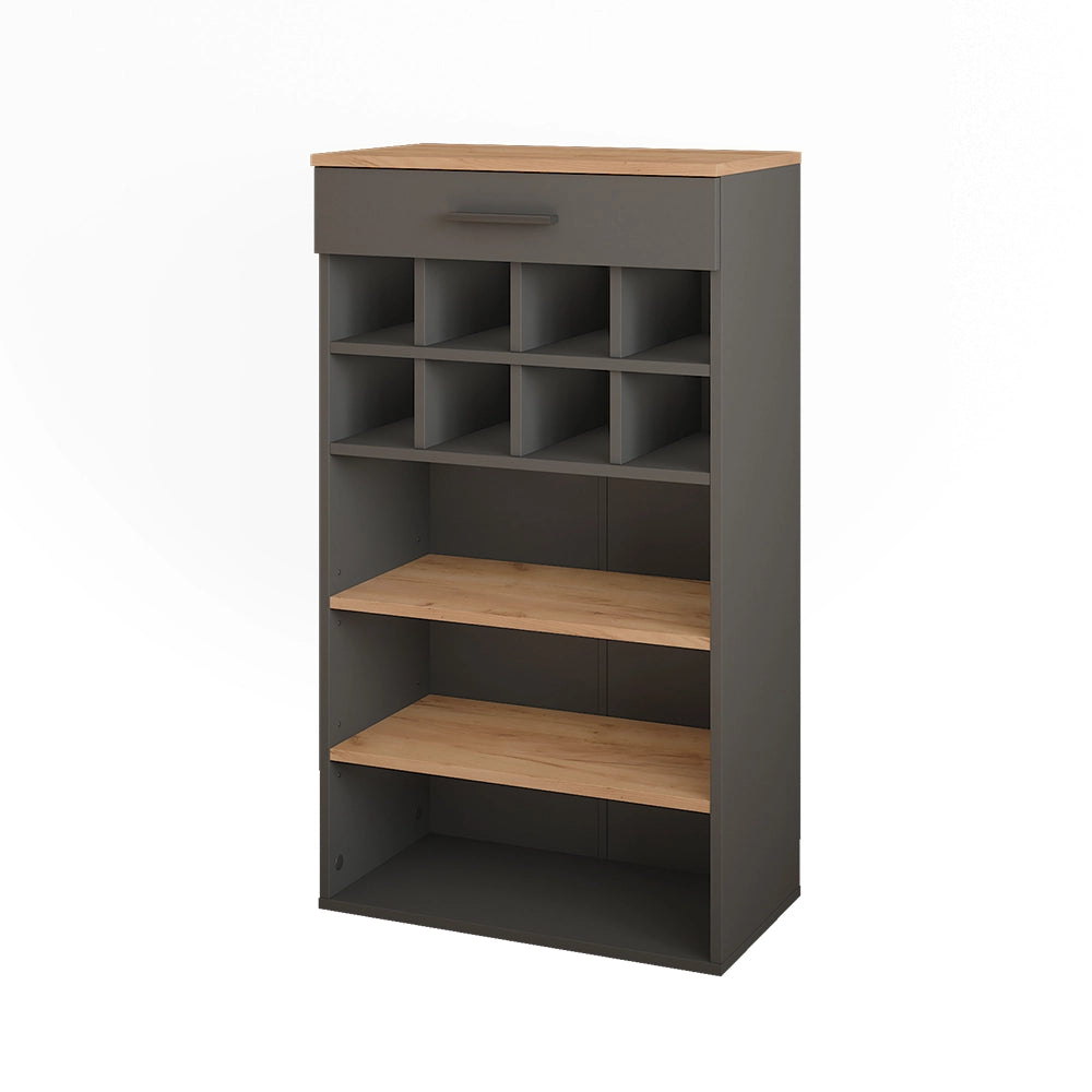 Vicco Portabottiglie Quercia dorata/antracite 60 x 106 cm