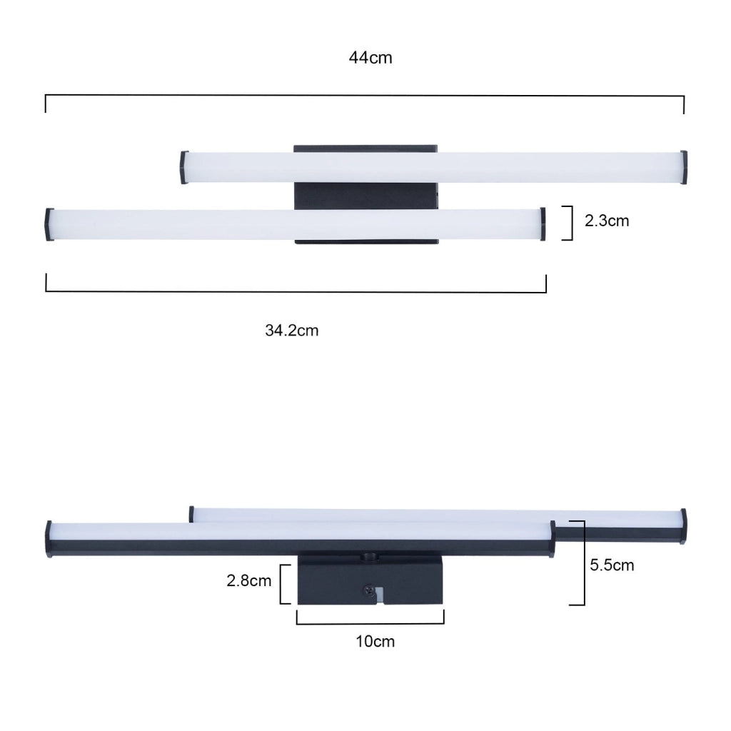 ZMH Lampada da soffitto LED nera moderna 3000K per soggiorno cucina corridoio interni