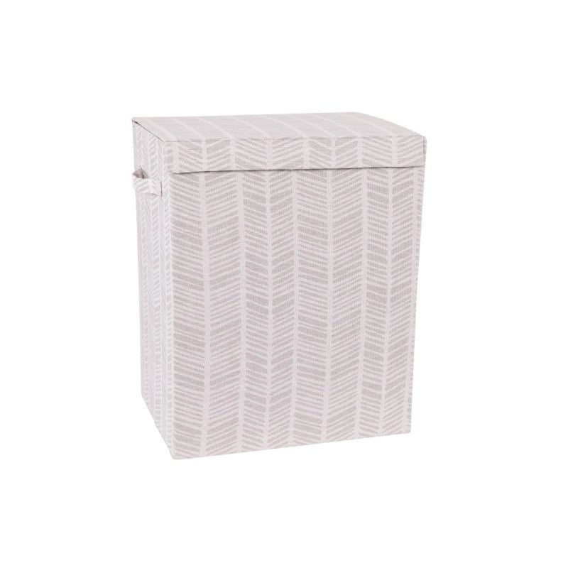 Set di 6 Portabiancheria Rettangolare Pieghevoli Con Manici Ximba 40x30x50 Cm Grigio