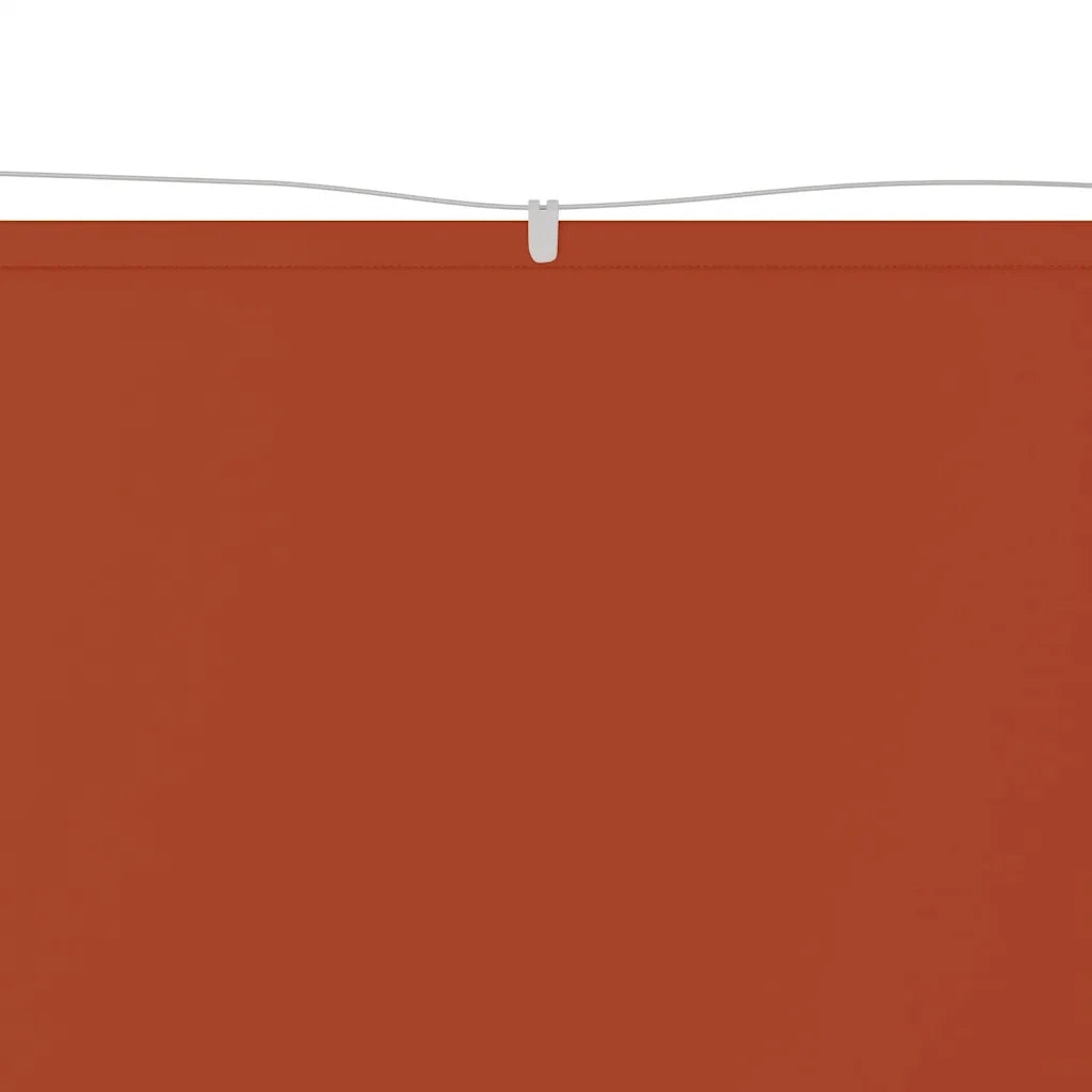 Paravento Verticale Terracotta 100x800 cm in Tessuto Oxford