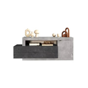 Mobile TV 2 porte 2 cassetti, collezione ACCESS, bianco/quercia chiara