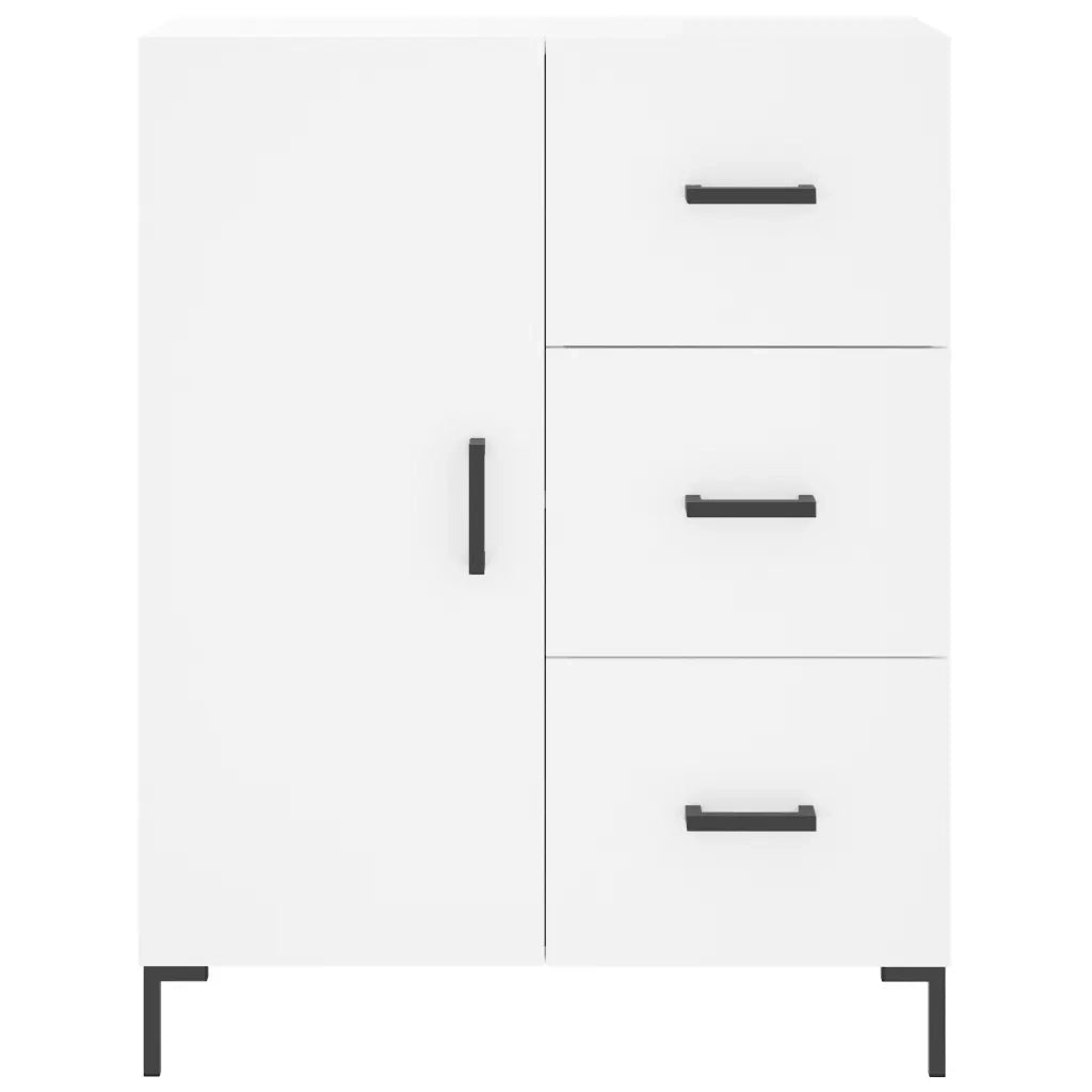 Credenza Bianca 69,5x34x90 cm in Legno Multistrato 827916