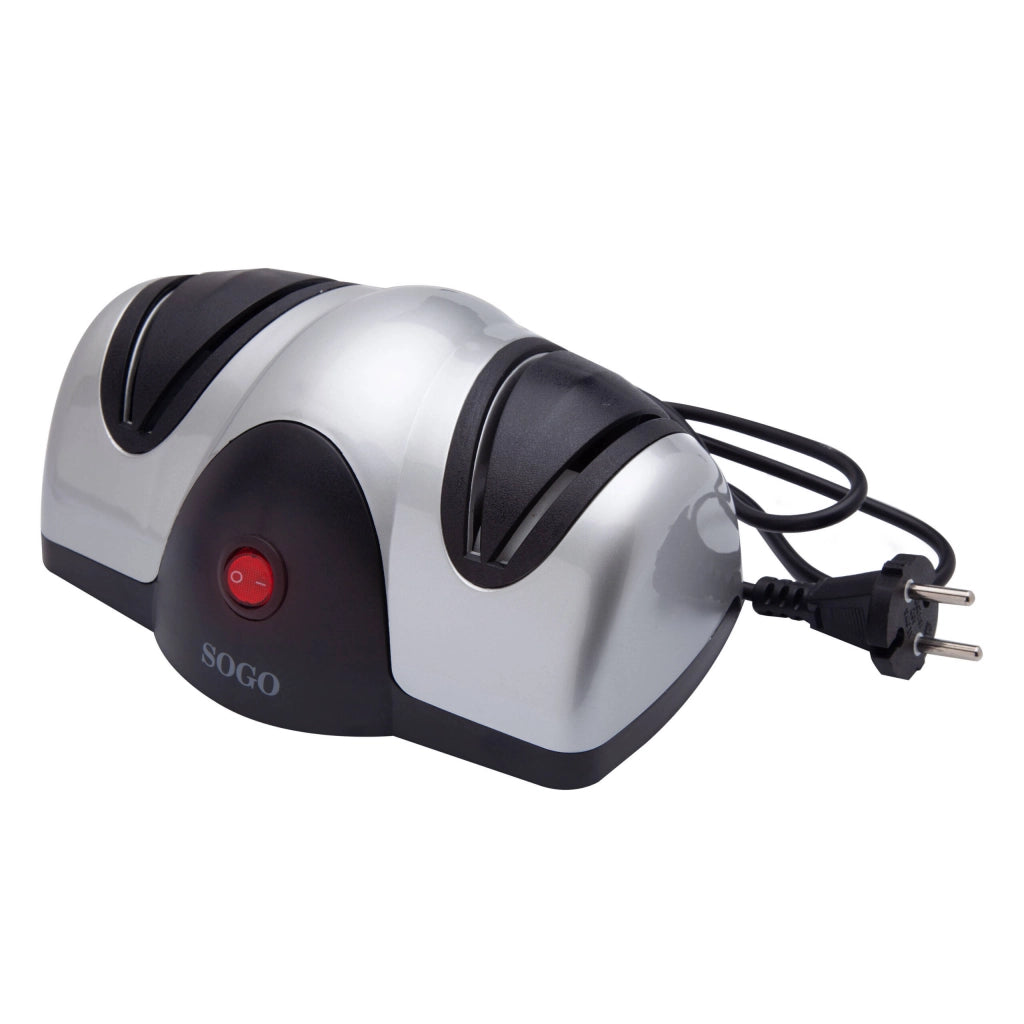 Affilacoltelli elettrico professionale con ruote Sapphirite, sistema affilatura 2 fasi 40W, guida automatica angolo ideale cucina - SOGO