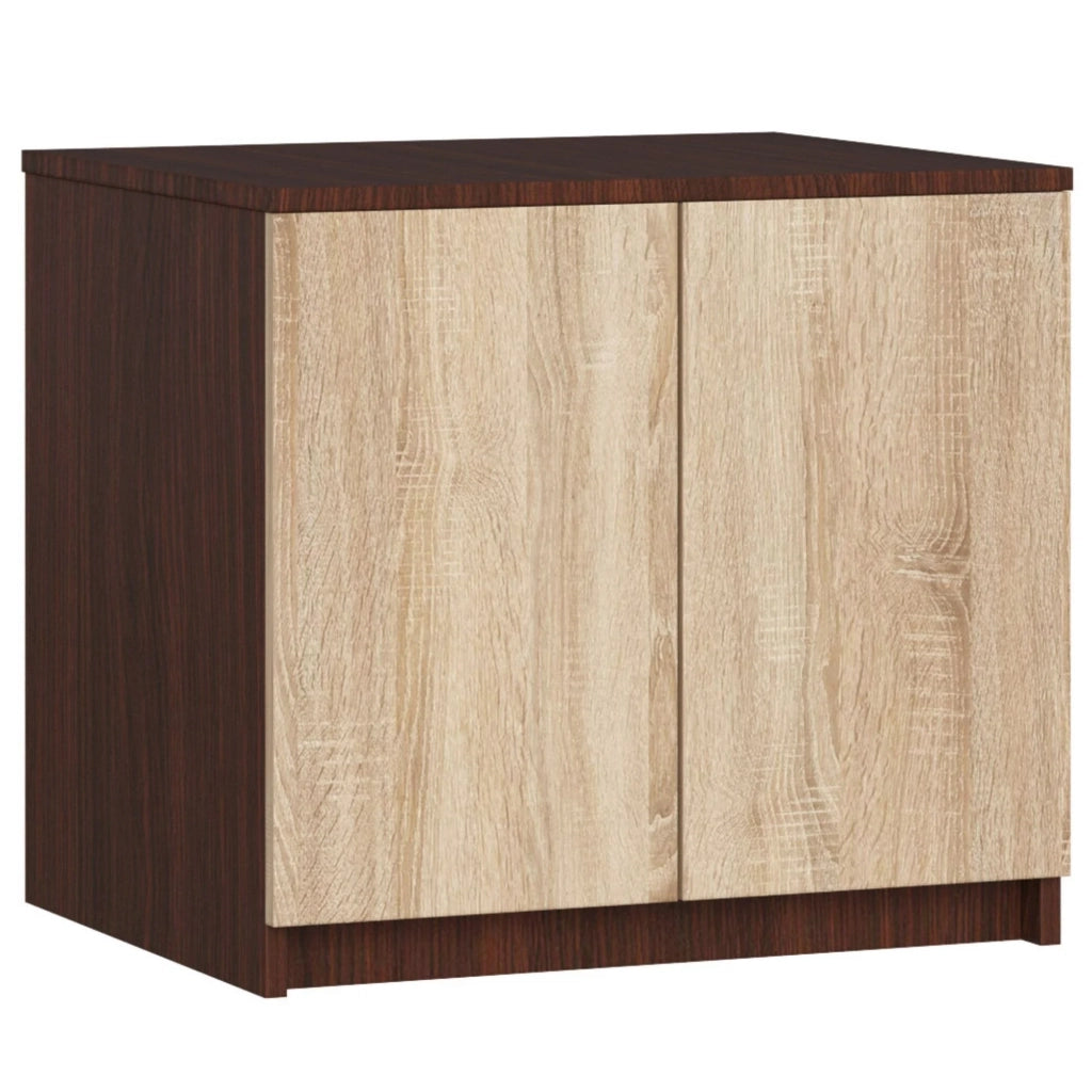 Sopralzo per armadio AKORD S60 Wengé 60 cm 2 ante inserto frontale Sonoma Quercia 60x51x55 cm