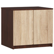 Sopralzo per armadio AKORD S60 Wengé 60 cm 2 ante inserto frontale Sonoma Quercia 60x51x55 cm