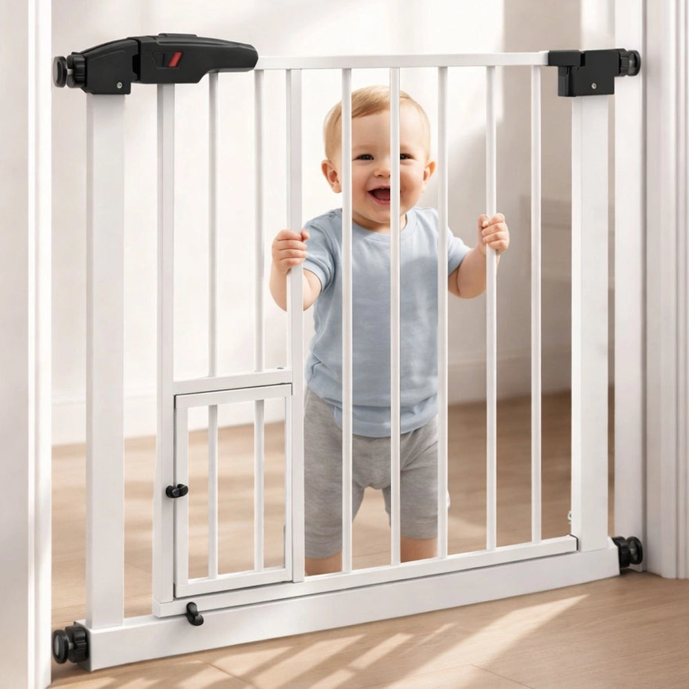 Cancelletto Bimbi Clic-Clac per Porta Cancello Bambini Animali Domestici 75x78cm