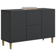 Credenza | Madia | Buffet da pranzo | Armadio da pranzo Nero 89 x 34,5 x 60 cm Legno ingegnerizzato