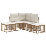 Set di divani da esterno | Set Salotto da Giardino Naturale Poliestere