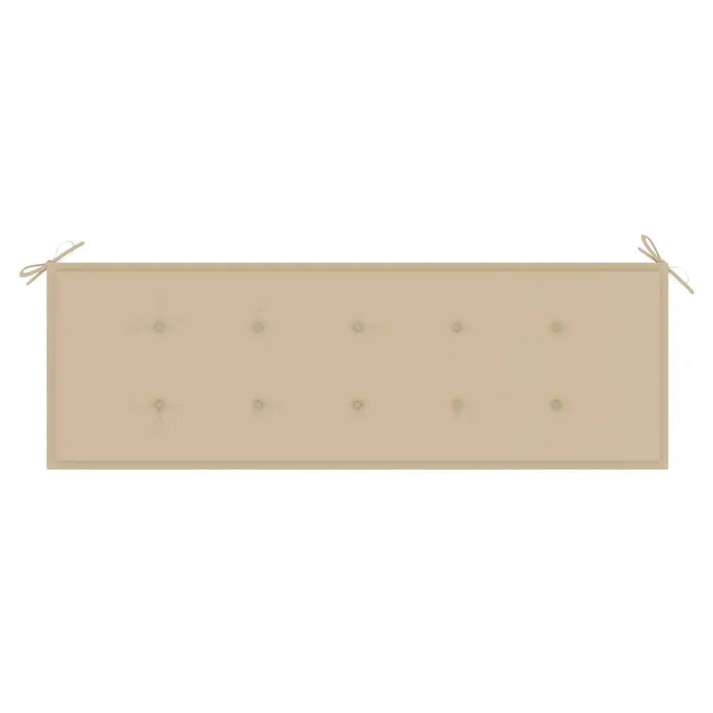Panchina da Giardino 3 Posti e Cuscino 150cm Massello Eucalipto 3060999