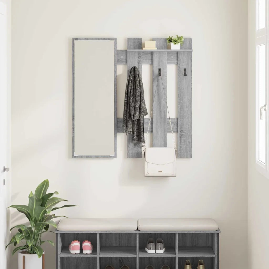Appendiabiti a muro Grigio Sonoma 100 x 10 x 100 cm CFW3534708